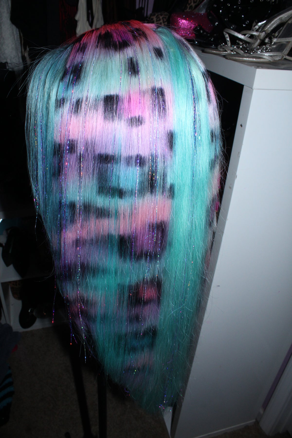 Cyan Kitty Wig (18-30”)