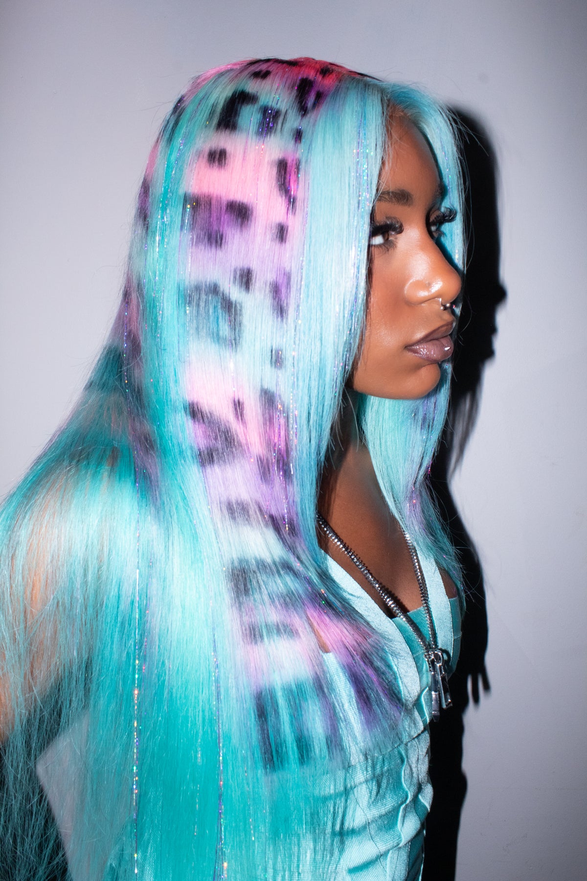 Cyan Kitty Wig (18-30”)