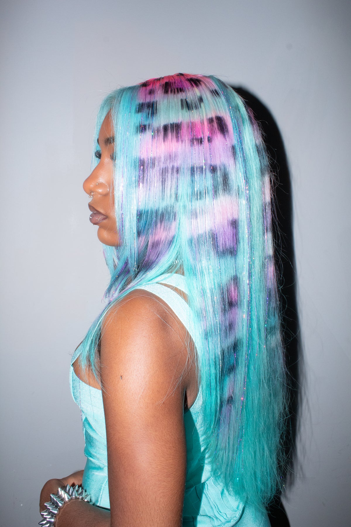 Cyan Kitty Wig (18-30”)