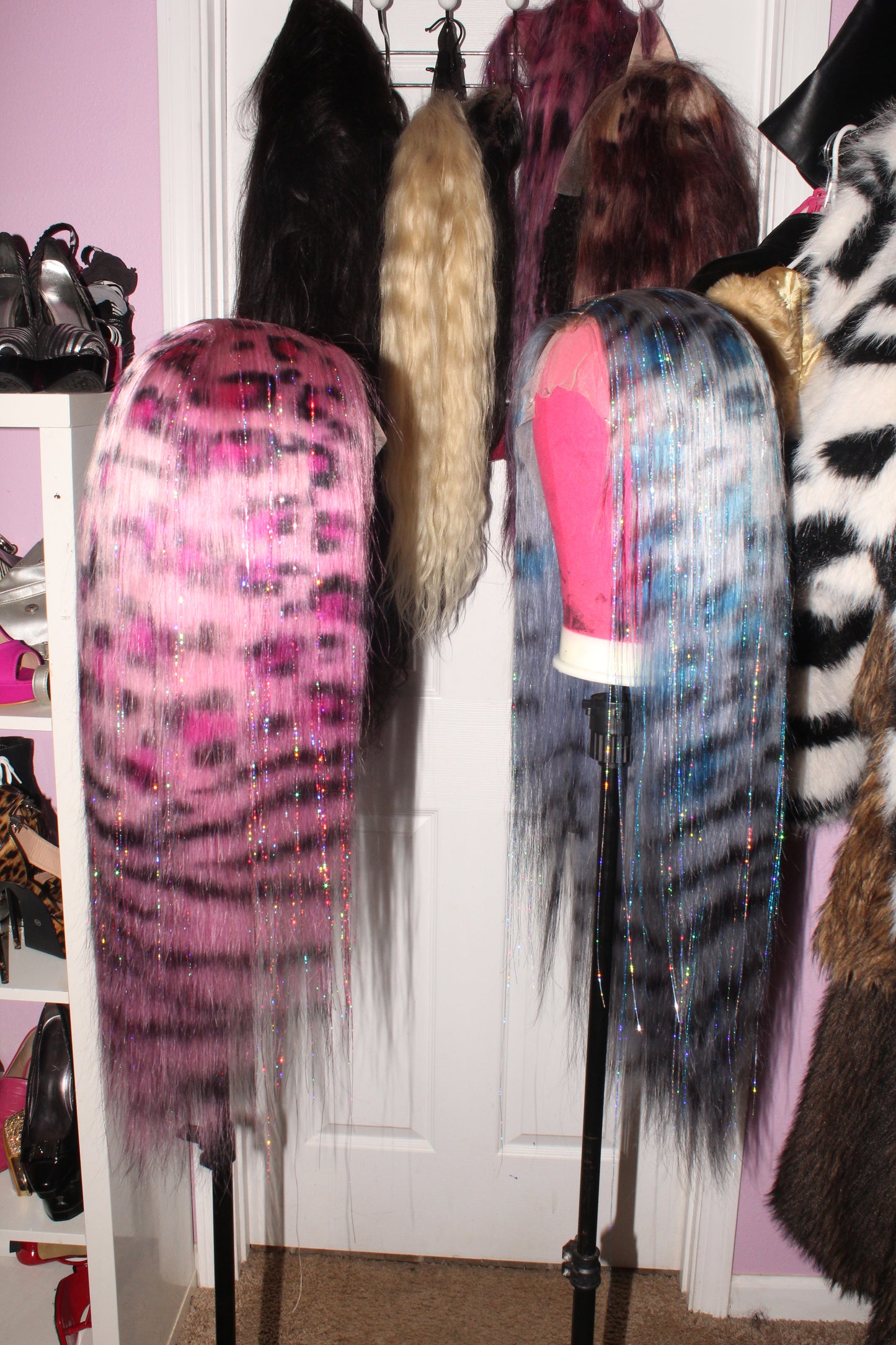 Icy Blue Leopard Lace Wig